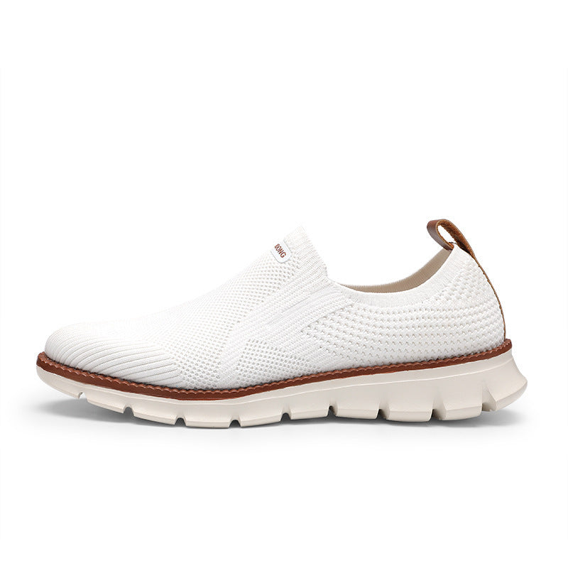 Men's Large Size Knit Oxford  Walking Shoes