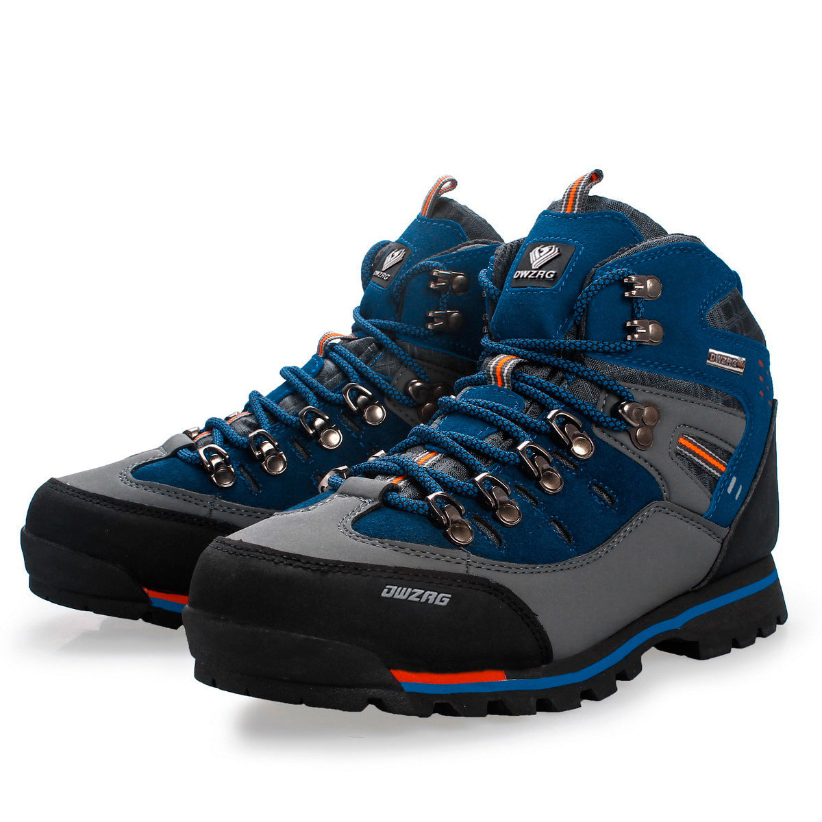 Tiosebon Men's Outdoor Hiking Travel Shoes-Blue