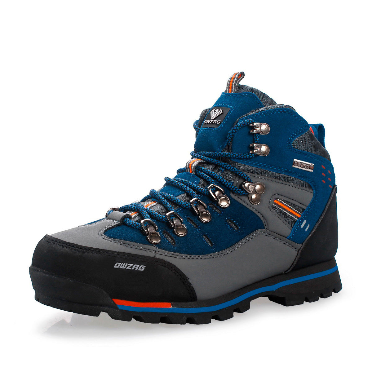 Tiosebon Men's Outdoor Hiking Travel Shoes-Blue