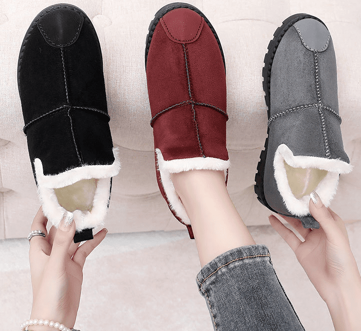 Tiosebon Women's Slip-On Snow Boots