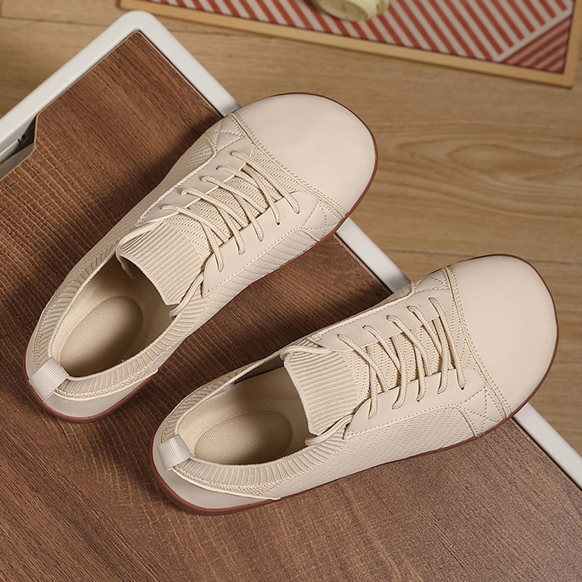 Tiosebon Men's Wide Version Barefoot  Sneakers