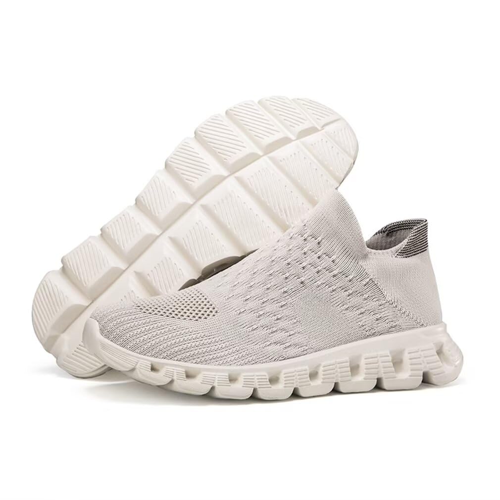 Tiosebon  Unisex Mesh Breathable  Casual Non Slip Flat Sports Sneakers