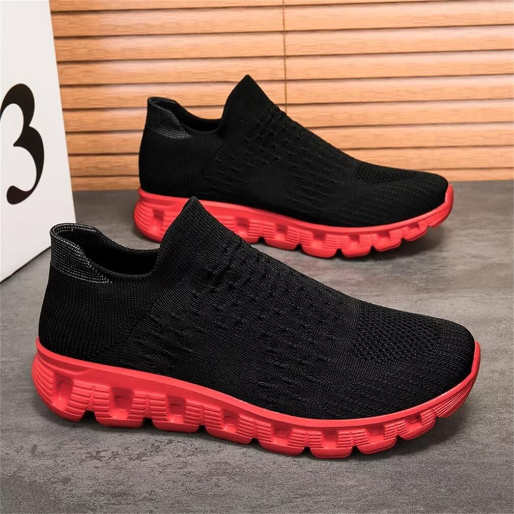 Tiosebon  Unisex Mesh Breathable  Casual Non Slip Flat Sports Sneakers