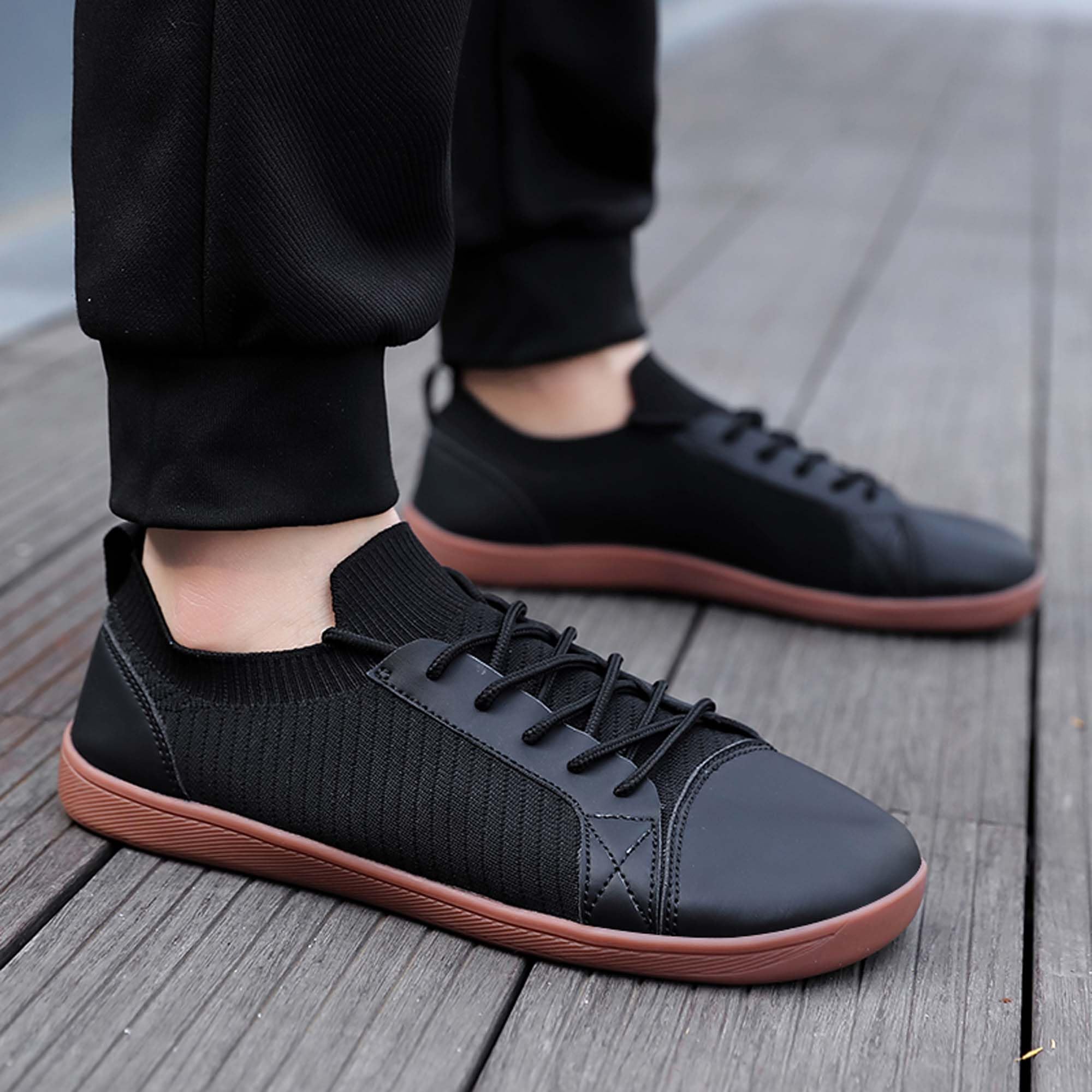 Tiosebon Men's Wide Version Barefoot  Sneakers
