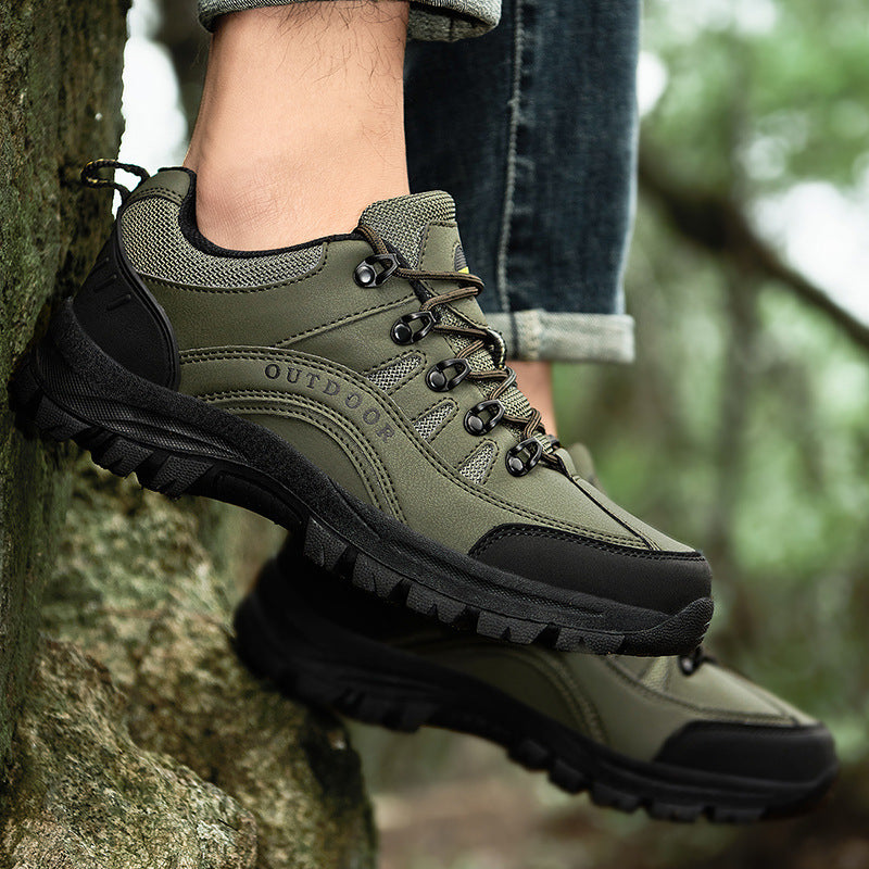 Tiosebon Men's Outdoor Hiking  Shoes-Green