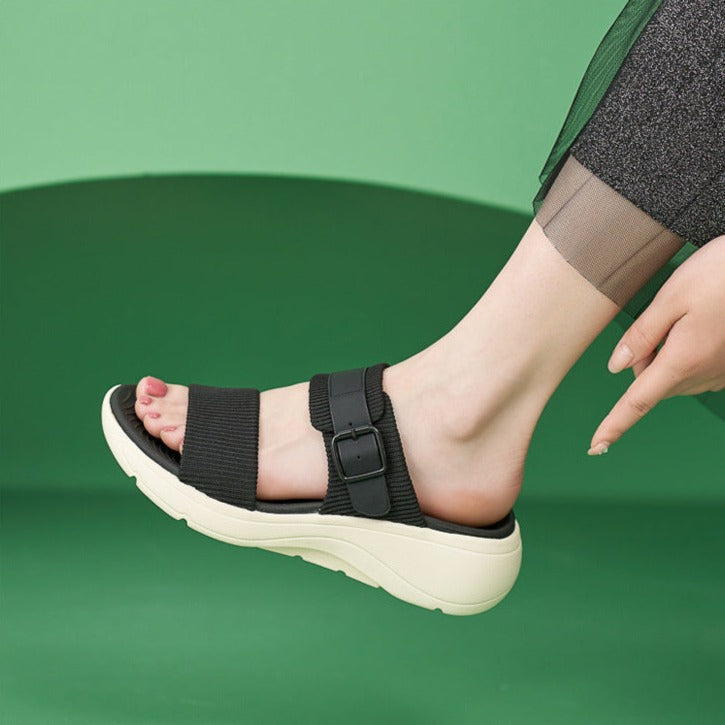 Tiosebon Lightweight Non-slip Sports Sandals-Black