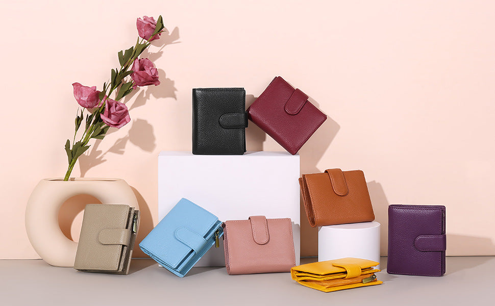 Women's Leather Short Wallet
