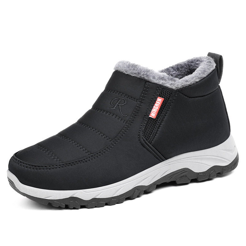 Tiosebon Women's Fuzzy Anti-Slip Boots-Black