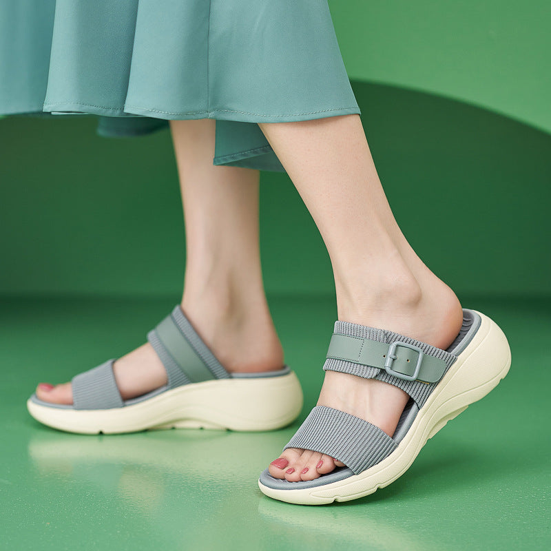 Tiosebon Lightweight Non-slip Sports Sandals-Blue