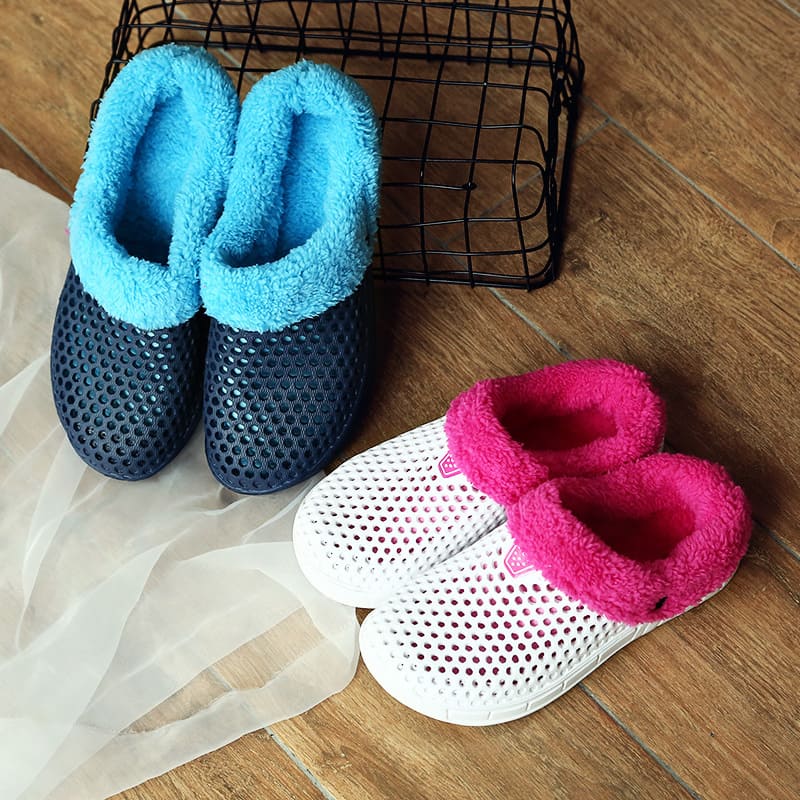 Tiosebon Unisex  Winter Fuzzy Slippers