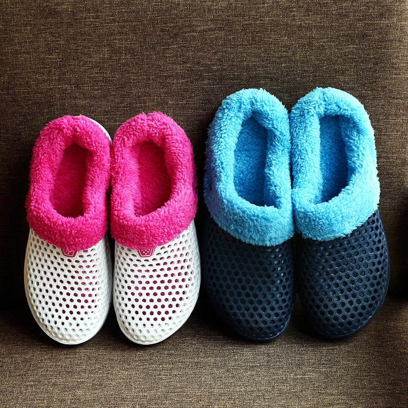 Tiosebon Unisex  Winter Fuzzy Slippers