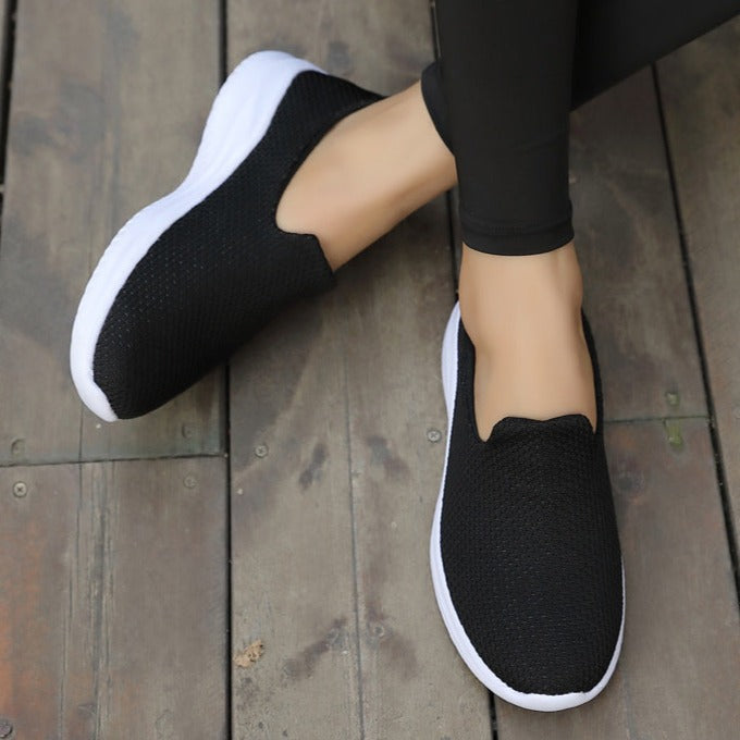 Tiosebon Travel Comfort Walking Shoes-Black