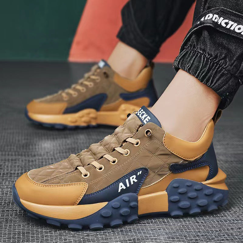 Tiosbeon Wear-resistant Non-Slip Outdoor Hiking Shoes-Brown