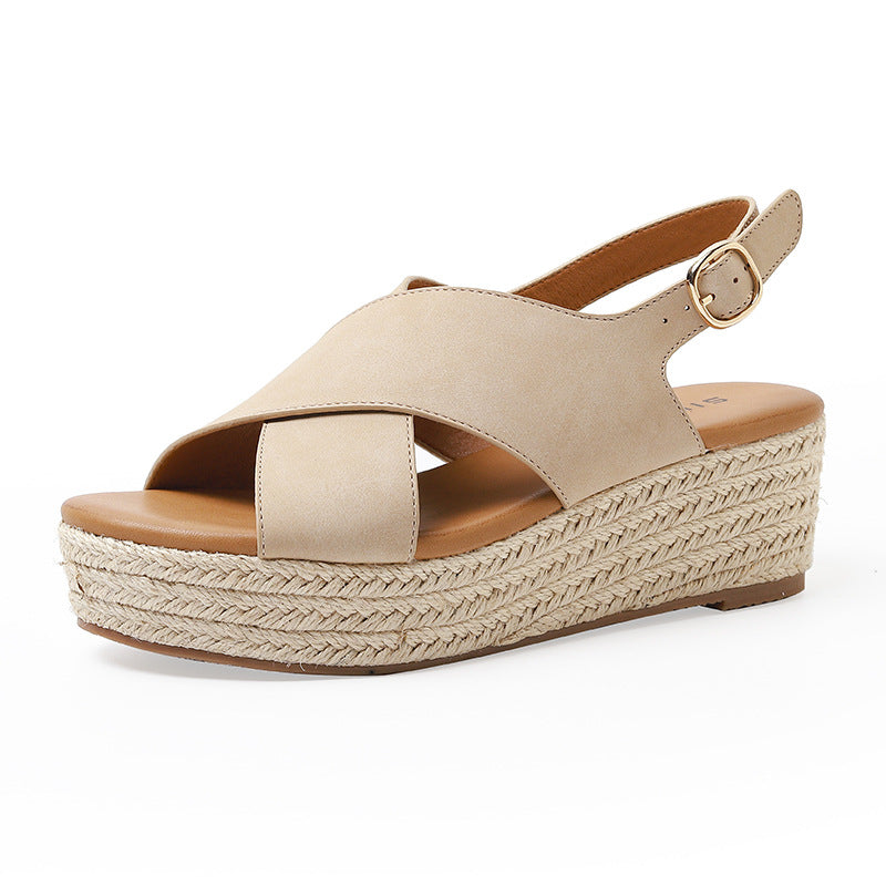 Tiosebon Fashion Flatform Wedge Casual Sandal