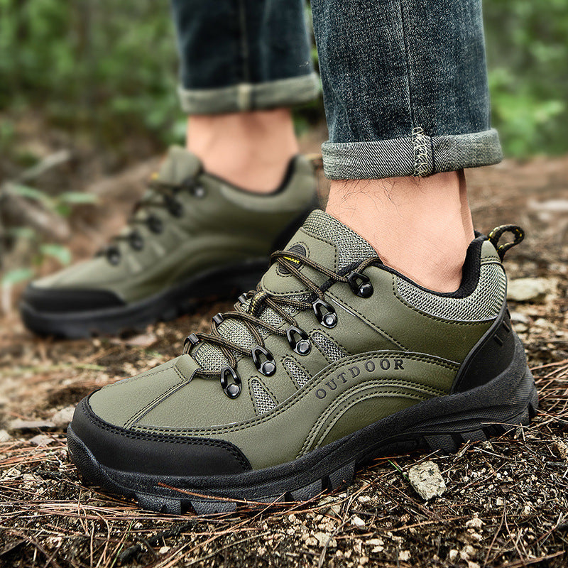 Tiosebon Men's Outdoor Hiking  Shoes-Green