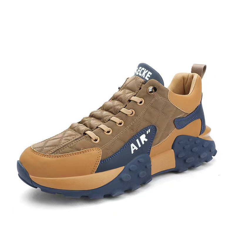Tiosbeon Wear-resistant Non-Slip Outdoor Hiking Shoes-Brown