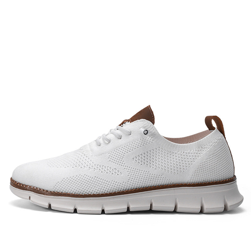Men's Large Size Knit Oxford  Walking Shoes