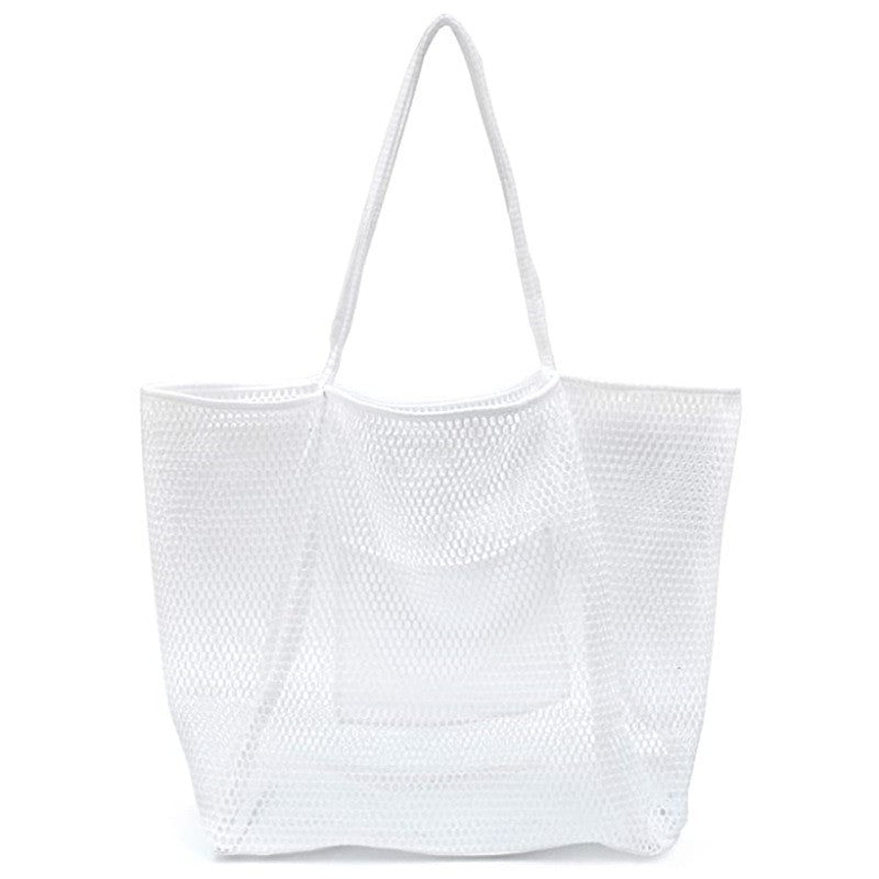 Mesh Beach Tote  Shoulder Handbag