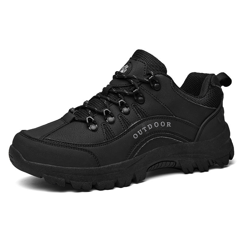Tiosebon Men's Outdoor Hiking  Shoes-Black