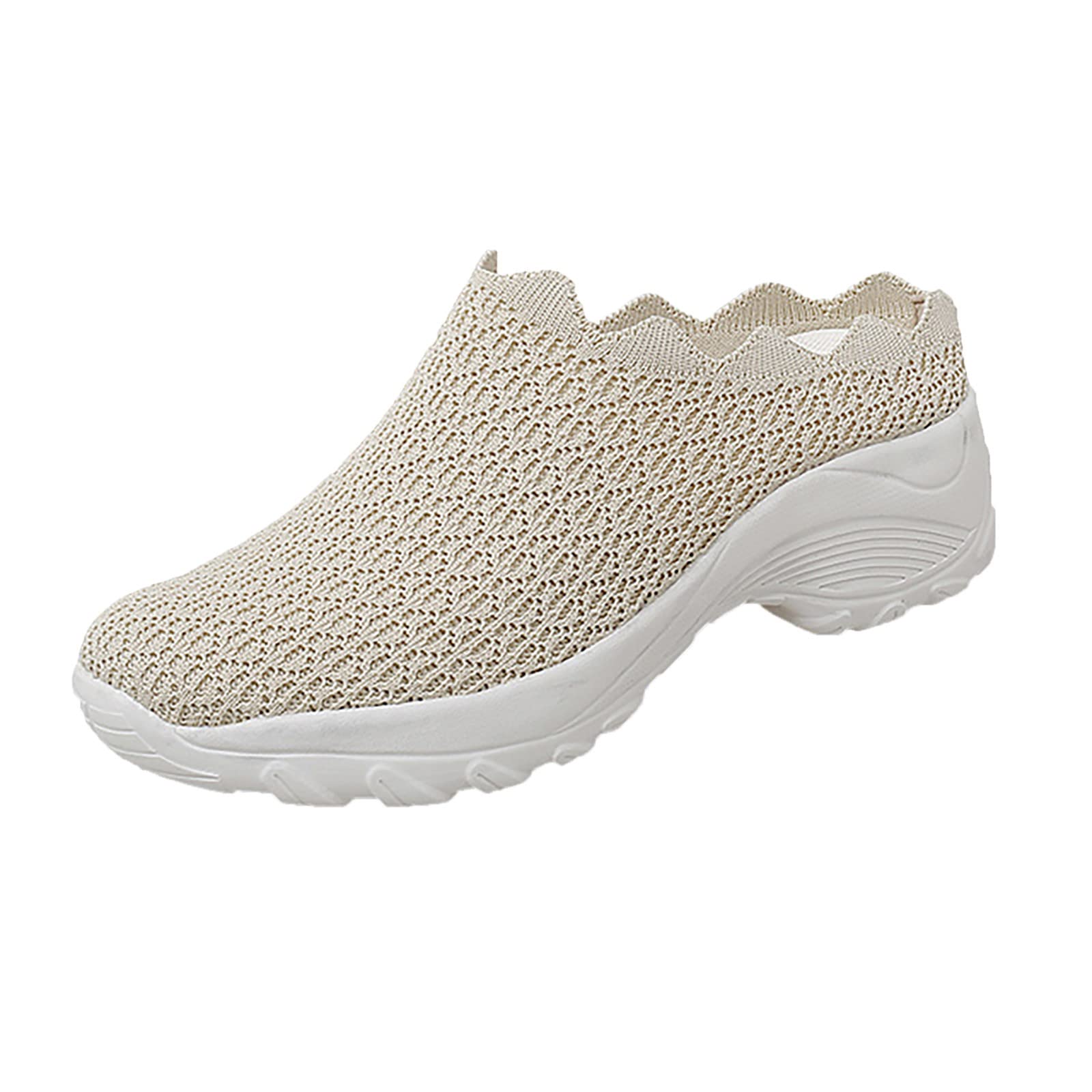 Tiosebon Womens Walking Shoes Slip-On Casual Loafers