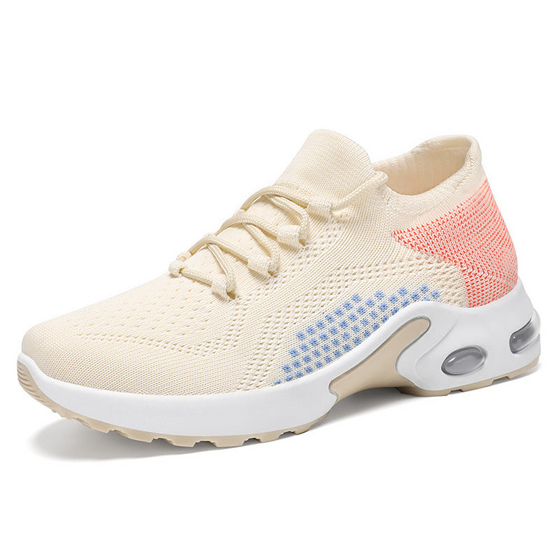 Tiosebon Flying Woven Breathable Casual  Air Cushion Snecker