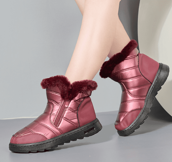 Tiosebon Multifunctional Thickened Snow Boots-Red