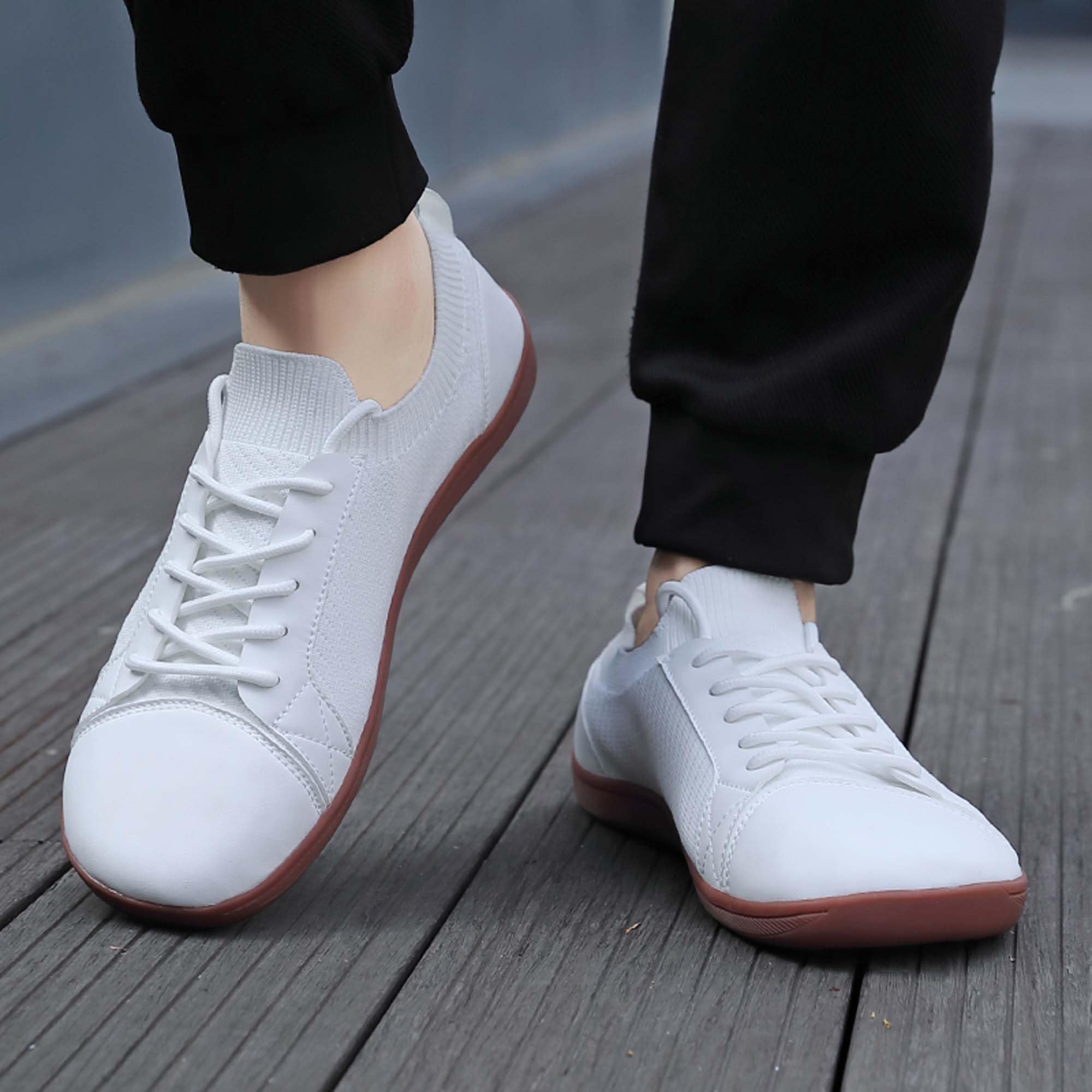 Tiosebon Men's Wide Version Barefoot  Sneakers