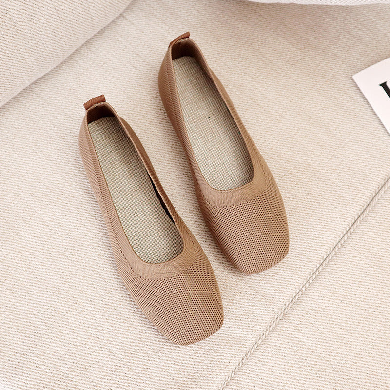 Tiosebon Silp-On Flat Bean Shoes