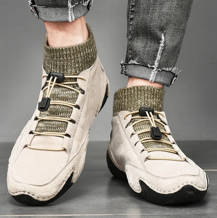 Men Soft Non Slip Driving Leather Shoes