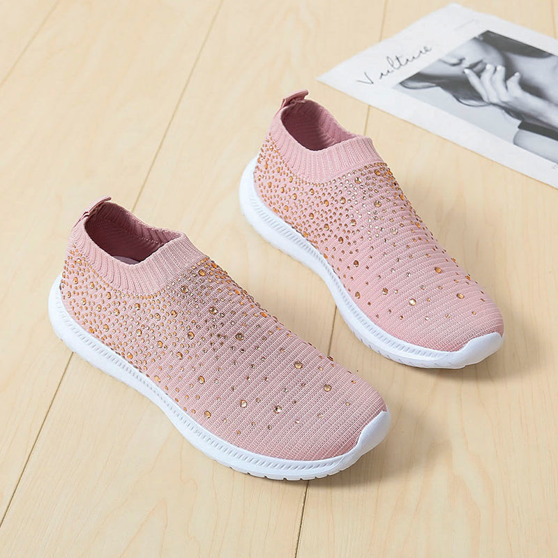Women's Rhinestone Slip-on Shoes