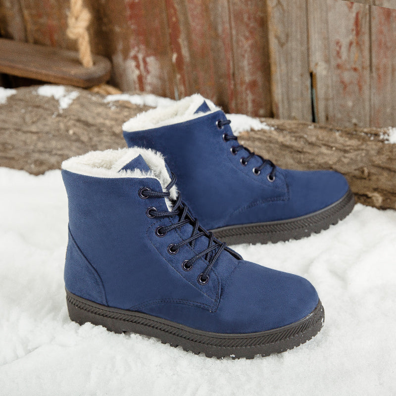 Women's Flat Plush Short Boots