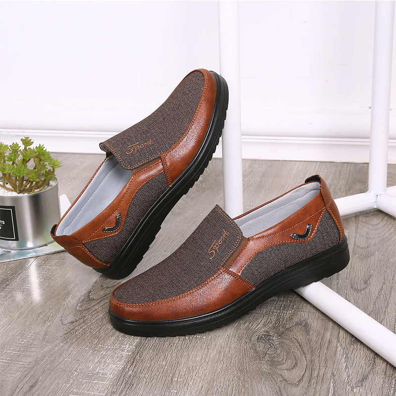 Large Size Men Slip On Oxfords