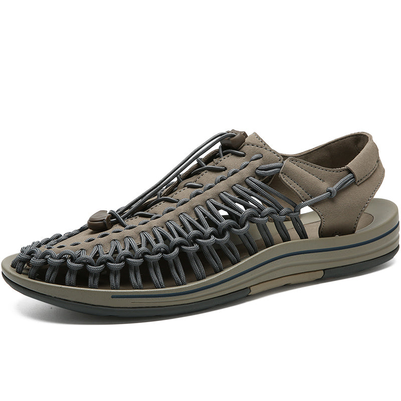 Men's Summer Woven Lace-up Sandals