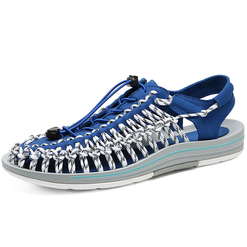 Men's Summer Woven Lace-up Sandals
