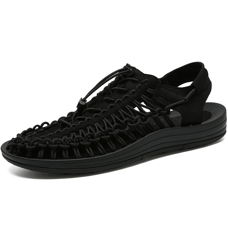 Men's Summer Woven Lace-up Sandals