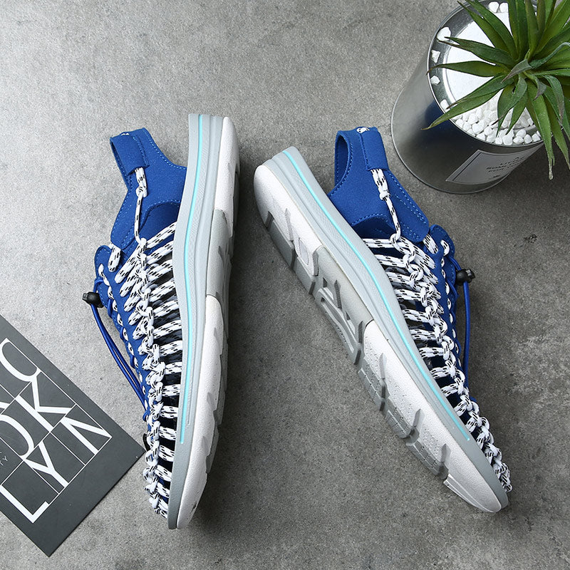 Men's Summer Woven Lace-up Sandals